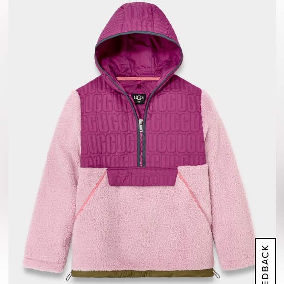 NWT UGG Iggy Sherpa Half Zip Pullover - Picture 5 of 6